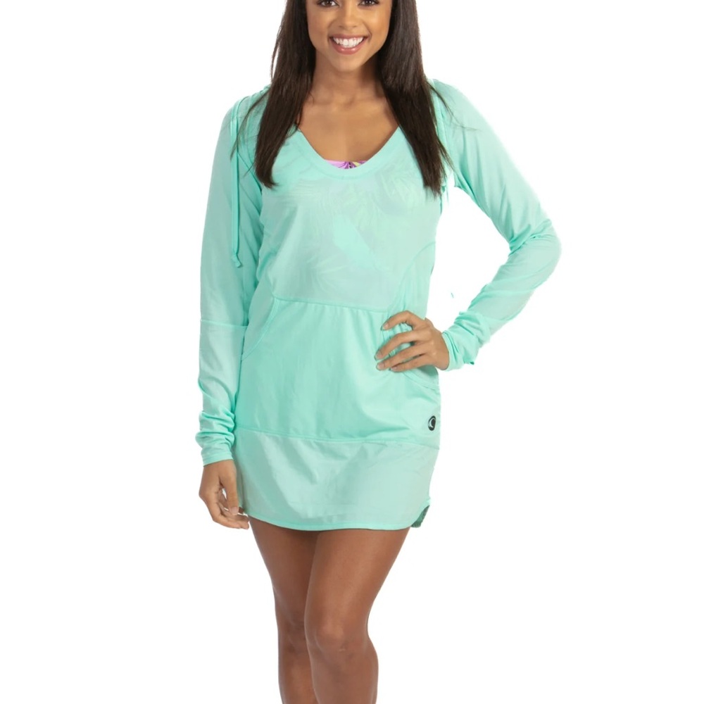 Wave Life Seafoam Hoodie Cover Up- functional piece of performance water wear